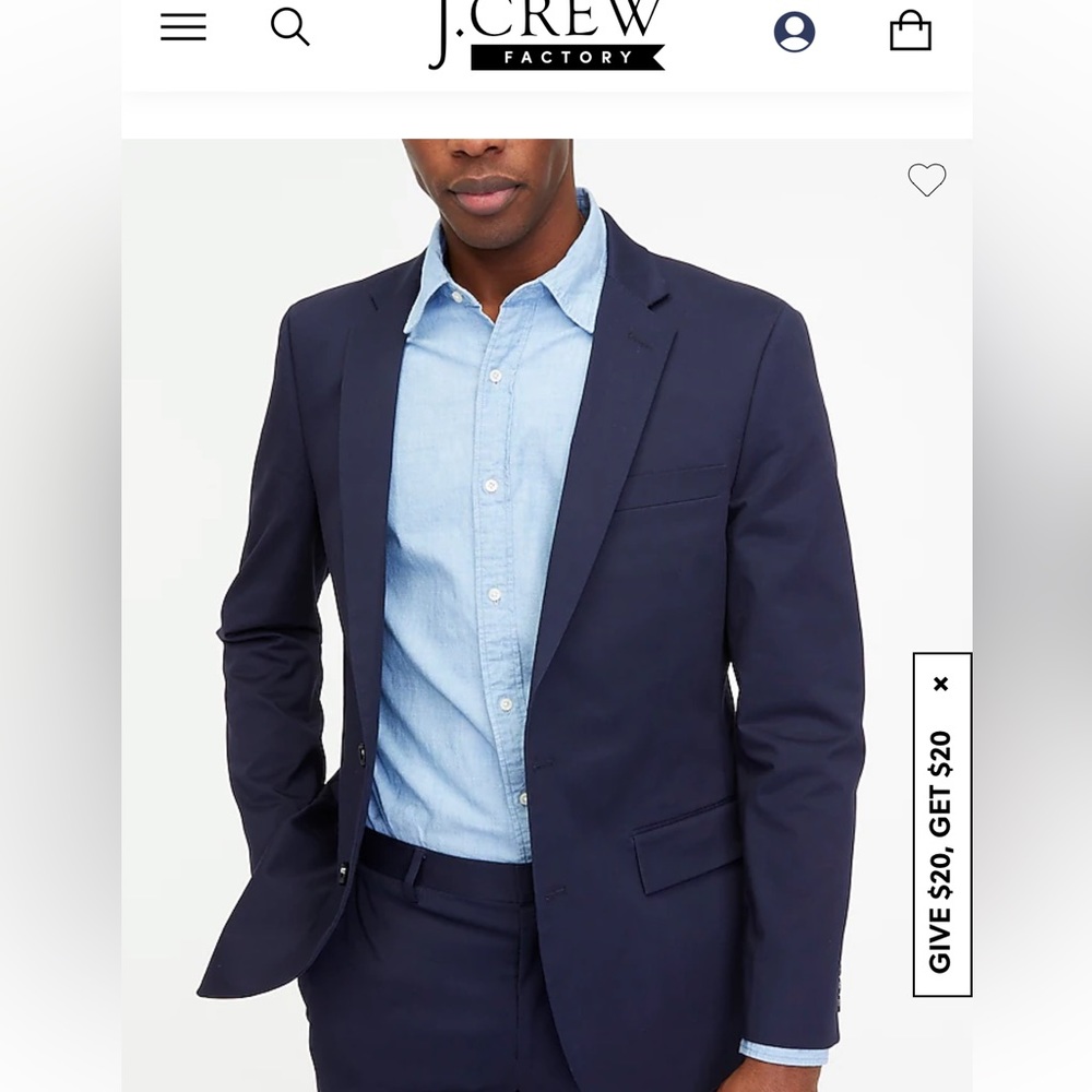 J Crew Factory suit Jacket